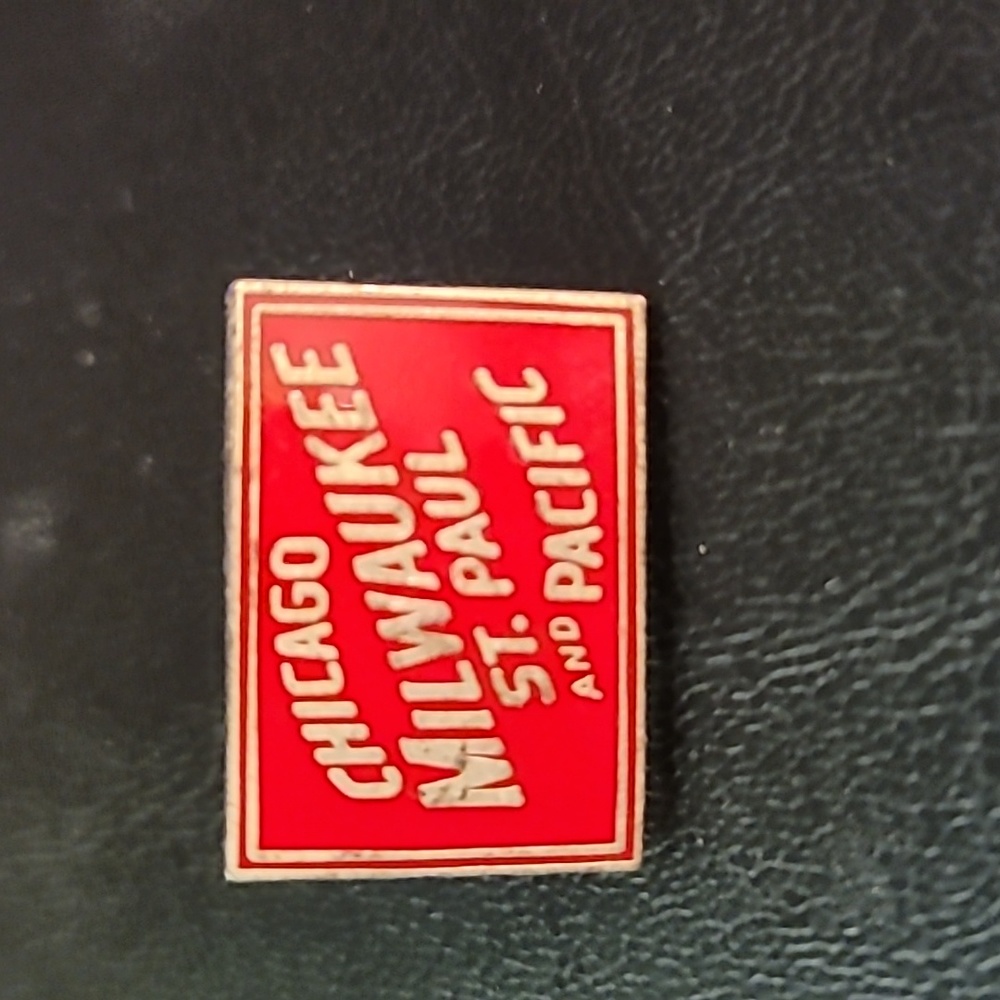 Vintage Chicago, Milwaukee, St. Paul and Pacific Railroad Commemorative Pin